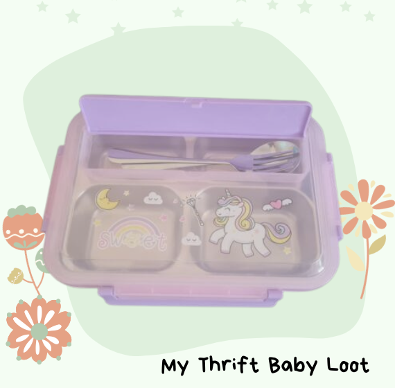 unicorn theme lunch box